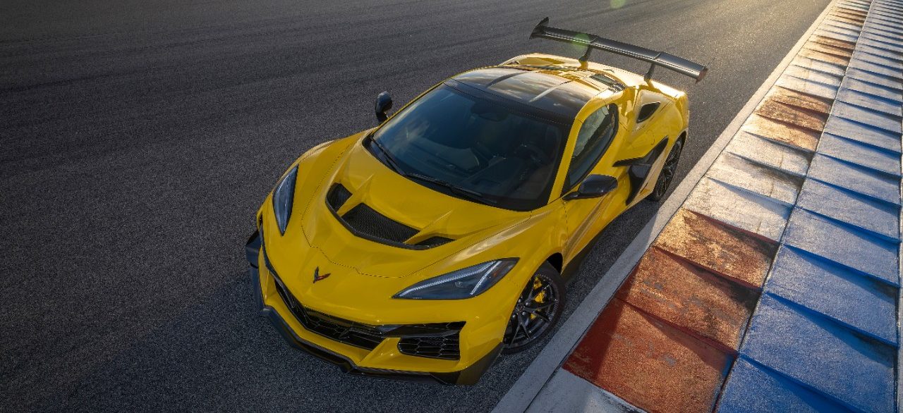 Yellow Corvette ZR1